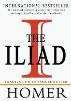 Livre 'The Iliad' par Homère, traduction Samuel Butler. Best-seller international.