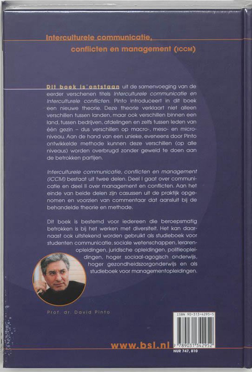 Interculturele communicatie, conflicten en management (ICCM) - back cover