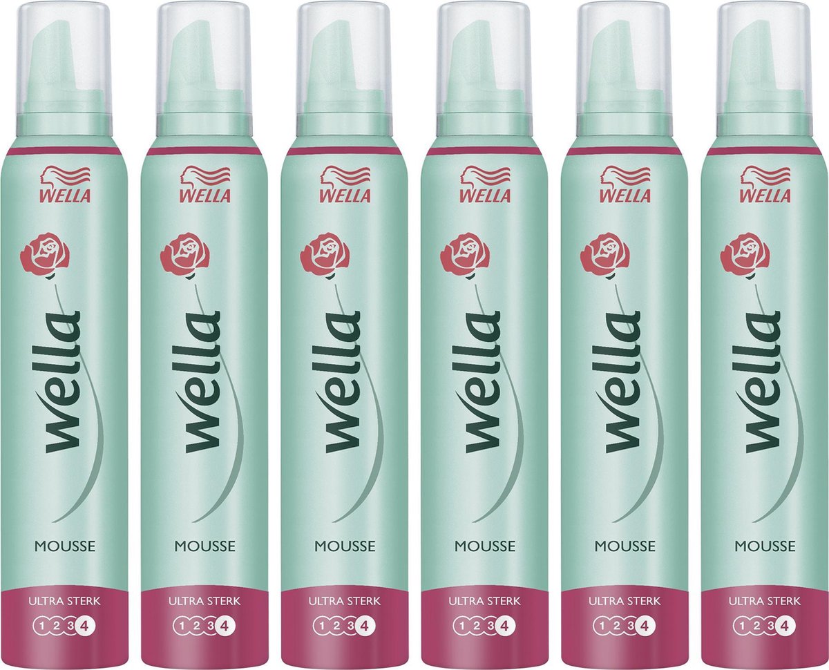 Wella Ultra Strong Hold Mousse - 6 x 200 ml | bol