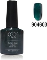 CCO Shellac - Serene Green 904603 - Donkergroen Met Een Lichte Shimmer- Gel Nagellak