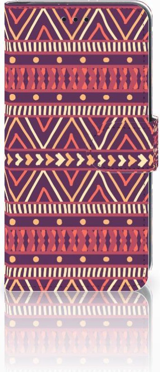 Xiaomi Mi A2 Lite Telefoon Hoesje Aztec Paars