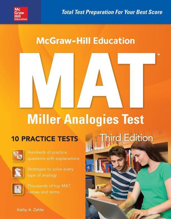 McGraw-Hill Education MAT Miller Analogies Test, Third Editi ... - cover