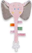 knuffel en speendoekje olifant: roze