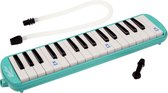 Melodica met tas – Blaas piano / keyboard 32 toetsen - groenblauw