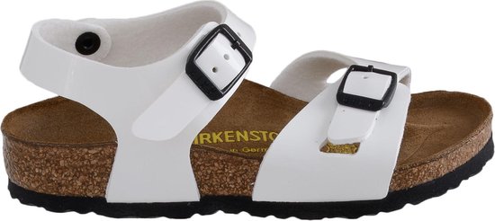 Birkenstock Rio Kinder - Slippers - Unisex - Maat 24 - wit/bruin | bol.com