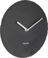 Wall clock Slate black medium