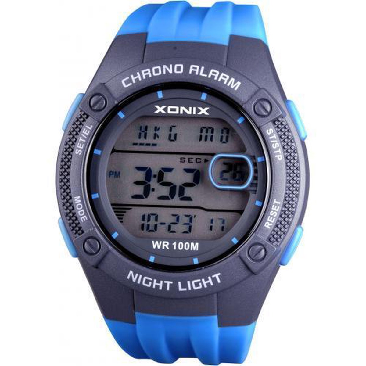 Xonix GWA-001 - Horloge - Digitaal - Blauw
