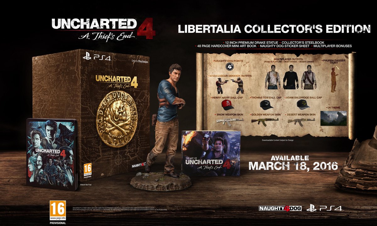 Afwijking Slink verkoudheid Uncharted 4: A Thief's End - Libertalia Collector's Edition - PS4 | Games |  bol.com