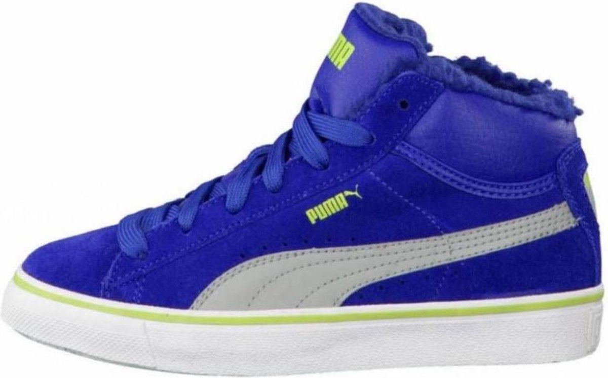 Puma Mid Vulc FUR Jr sneakers blauw jongens | bol