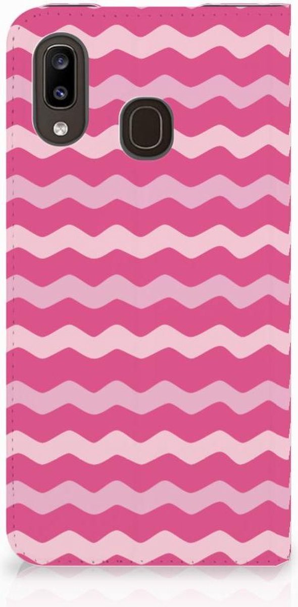 Samsung Galaxy A30 Hoesje met Magneet Waves Pink
