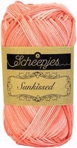 SCHEEPJES SUNKISSED 011 PEACH ICE. PAK MET 7 BOLLEN a 50 GRAM. KL.NUM. 15711.