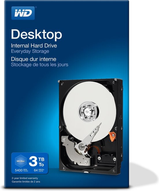 Western Digital Desktop Everyday - Interne harde schijf 3.5'' - 3 TB |  bol.com