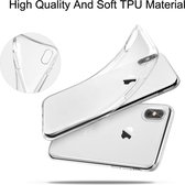 DrPhone iOS Smartphone X/XS TPU Hoesje - Transparant Ultra Dun Premium Soft-Gel Case  + DrPhone Glas - Glazen Screen protector