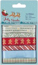 1 meter Lint (6stuks) - Jolly Santa