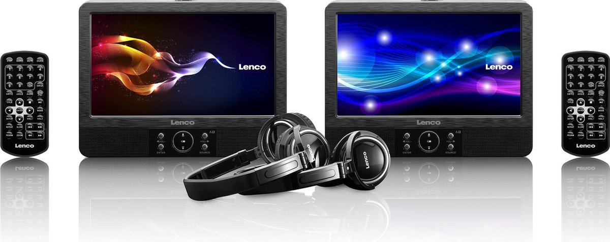 Lenco DVP-938 - Portable DVD-speler met USB en SD - 9 inch - Zwart | bol.com
