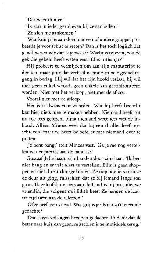 Pagina 15 van 'Uitglijder' door Loes den Hollander.