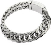 Bukovsky - Stalen Armband - "Chase Extra Small" - 19 cm - Gepolijst - Glanzend - Rvs - 316L Stainless Steel