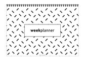 Weekplanner - De planner voor de hele week! - Minimalistisch - Zwart/Wit