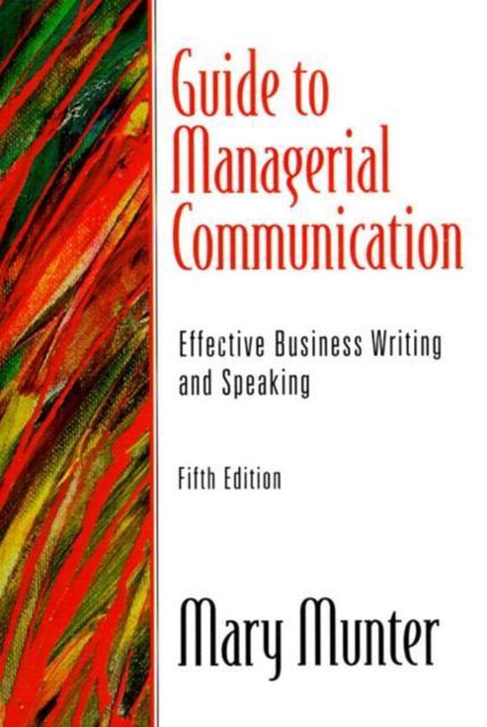 Guide to Managerial Communication - cover