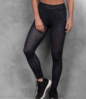 Girlie cool printed sport legging, Kleur Charcoal Static, Maat XS