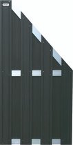 Tuinscherm schutting composiet zwart 90x180/93cm