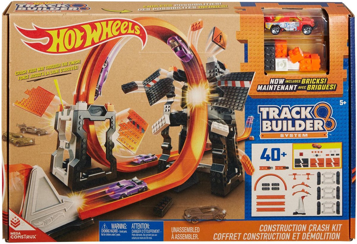 Hot Wheels Track Builder Bouw & Crash Set - Racebaan | bol.com