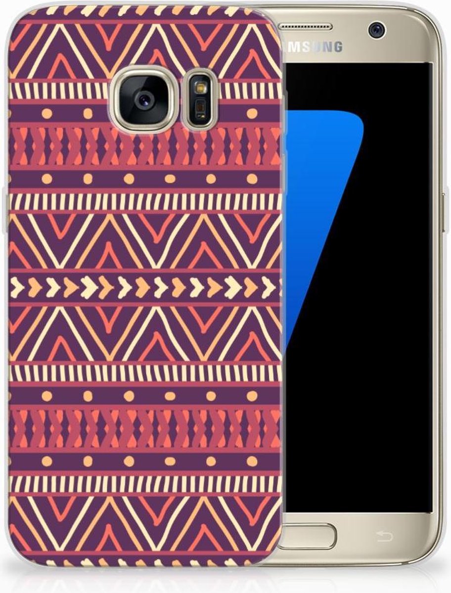 Samsung Galaxy S7 TPU bumper Aztec Paars