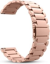 YONO Metalen Band Rose Gold geschikt voor Samsung Gear S3 en Galaxy Watch 46mm – Vervangende Schakel Armband