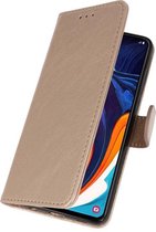 Samsung Galaxy A60 Wallet Case Hoesje Goud