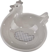 Set van 2 - Schaaltje porselein kip ontbijt tafel