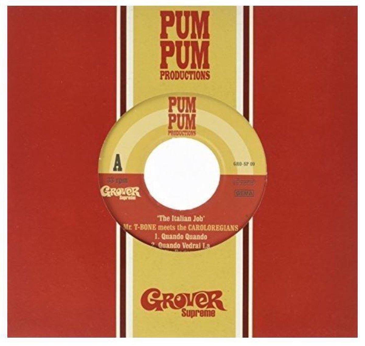 Mr. T-Bone Meets The Caroloregians - The Italian Job (7" Single)