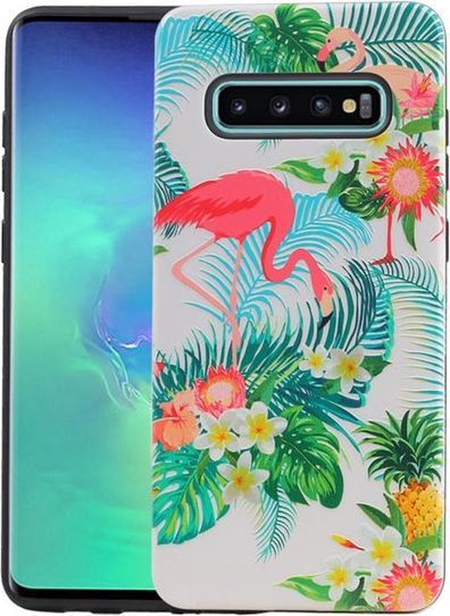 Flamingo Design Hardcase Backcover voor Samsung Galaxy S10 Plus