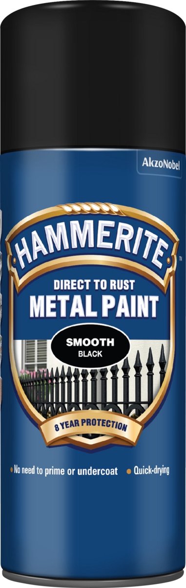 Hammerite Direct To Rust Metal Paint Aerosol Smooth Finish 0,4 l
