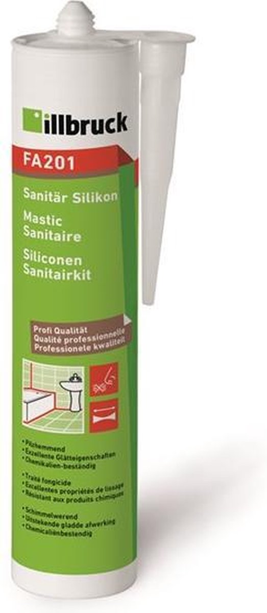 Illbruck siliconenkit FA201 - sanitair - antraciet - 310ml