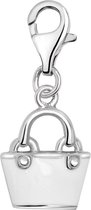 Quiges - Pendentif à Charm en Argent 925 Sac à main 3D Wit - HC090