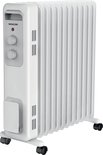 Sencor SOH 3211WH - Elektrische oliegevulde radiator - 11 verwarmingselementen - met wielen - 1.000 / 1.300 / 2.300 Watt - Wit