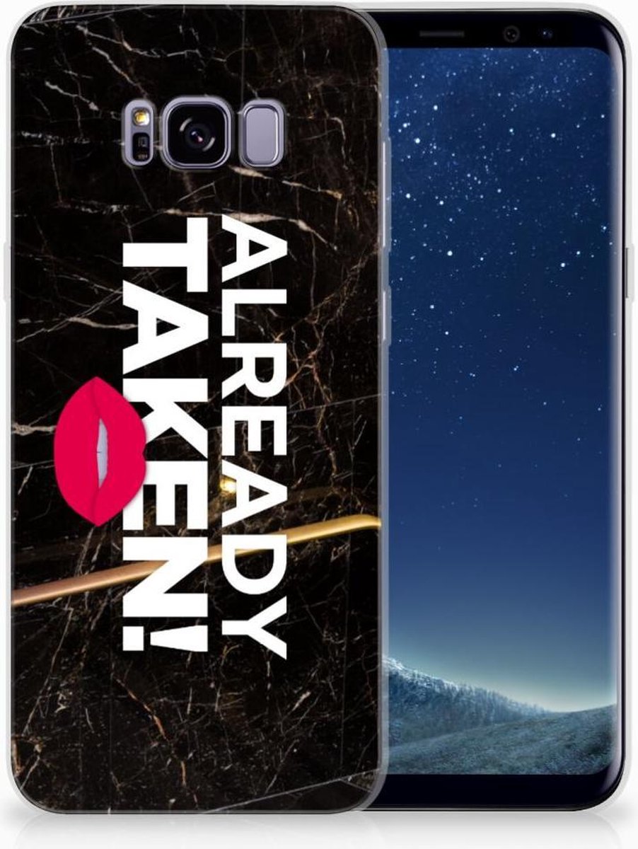 Samsung Galaxy S8 Plus Siliconen hoesje met naam Already Taken Black
