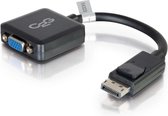 C2G 54323 tussenstuk voor kabels DisplayPort VGA Zwart