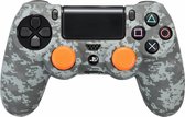 Siliconen hoes voor Sony Dualshock controller en Grips - Camouflage - Pixel Black