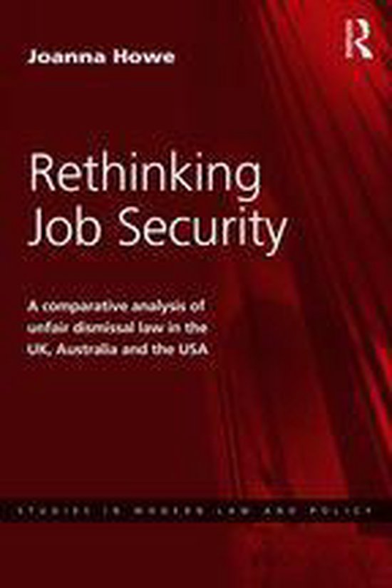Studies in Modern Law and Policy - Rethinking Job Security - cover