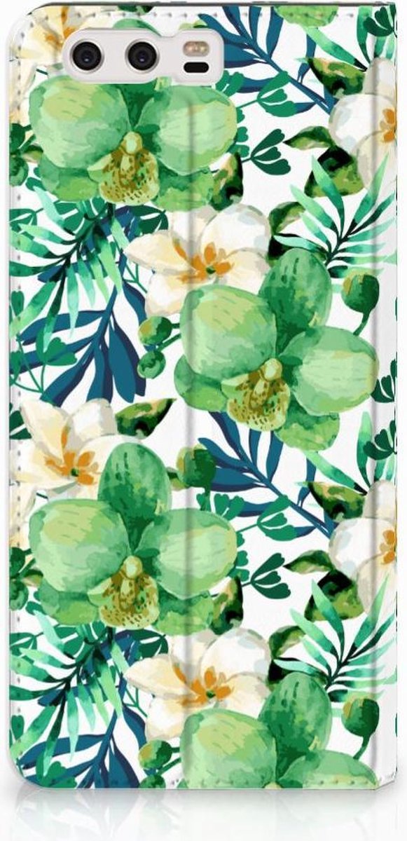 Huawei P10 Plus Smart Cover Orchidee Groen