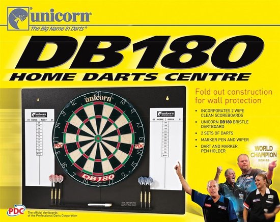 Unicorn DB180 Complete Home Darts Centre - complete set