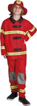 3 stuks: Tienerkostuum Brandweercommandant - 10-12 jaar