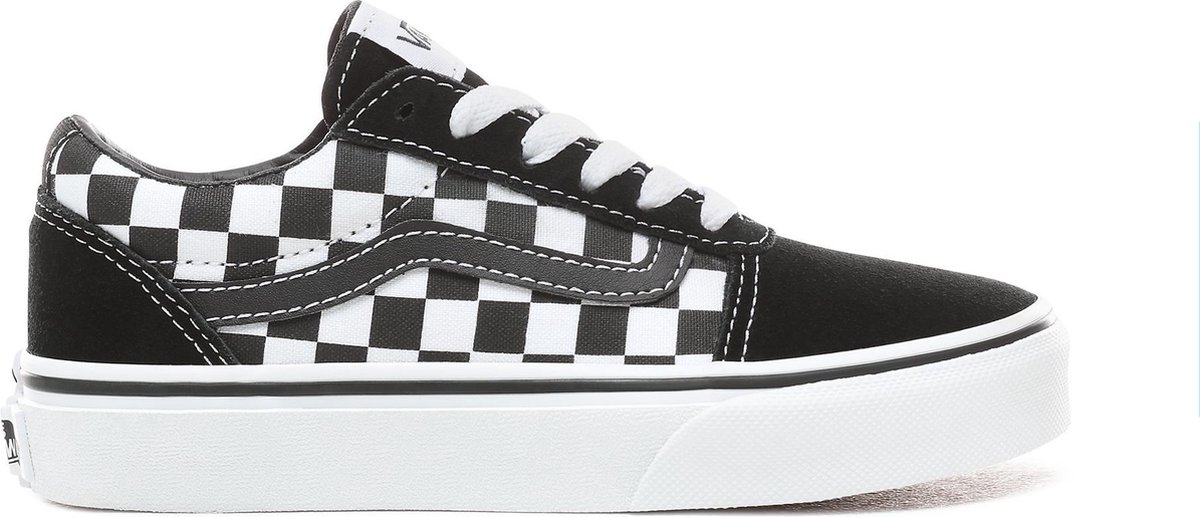Vans Youth Ward Sneakers - (Checkered) Black/True White