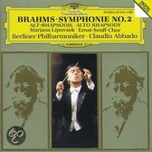 Brahms: Symphonie no 2, Alto Rhapsody / Abbado, Lipovsek