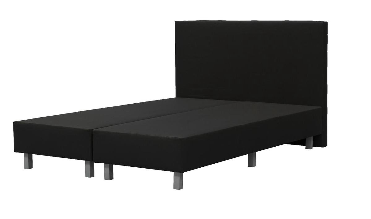 Boxspring - Amsterdam - 140x200 - Zwart - Stof