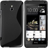 HTC One Mini M4 Silicone Case s-style hoesje Zwart