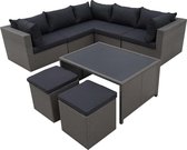 Fonteyn | Loungeset Salou Met Koffietafel | Dark Grey