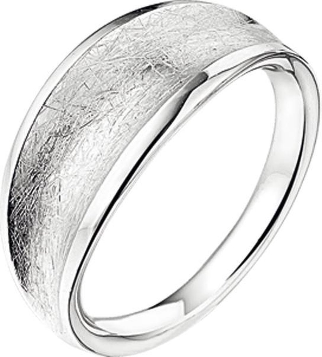 The Jewelry Collection Ring Gescratcht - Zilver