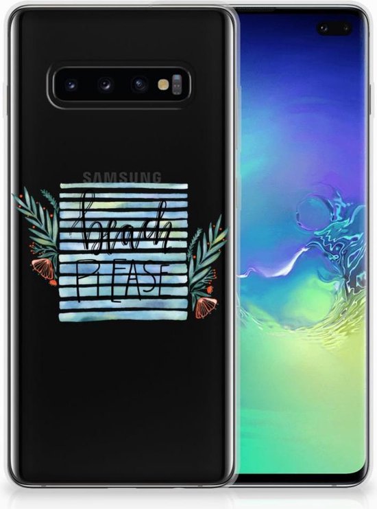 Coque Smartphone pour Samsung Galaxy S10 Plus Coque Boho Beach